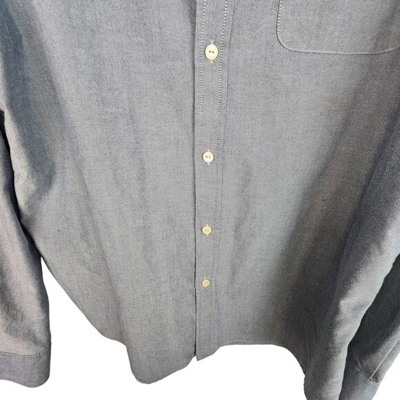 RVCA Button Up RVCA Shirt Button Down Shirt Men XL Gray Slim Fit Shirt Men - Picture 3 of 8